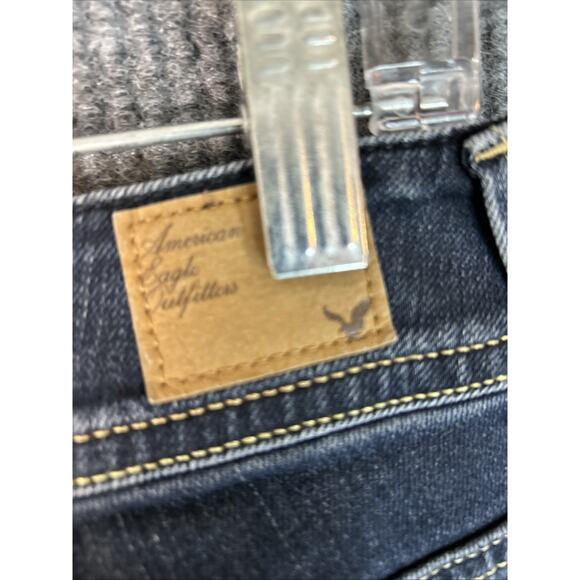 American Eagle Womens Original Boot Cut Jeans Size 4 Blue Dark Wash Y2K Western - Picture 5 of 12